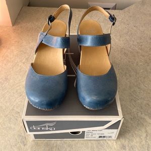 Dansko Taci Danim Waxy Calf Sandals 40 New